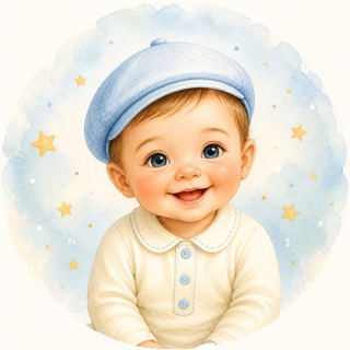 Ilustración tierna de un bebé
